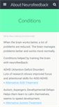 Mobile Screenshot of aboutneurofeedback.com